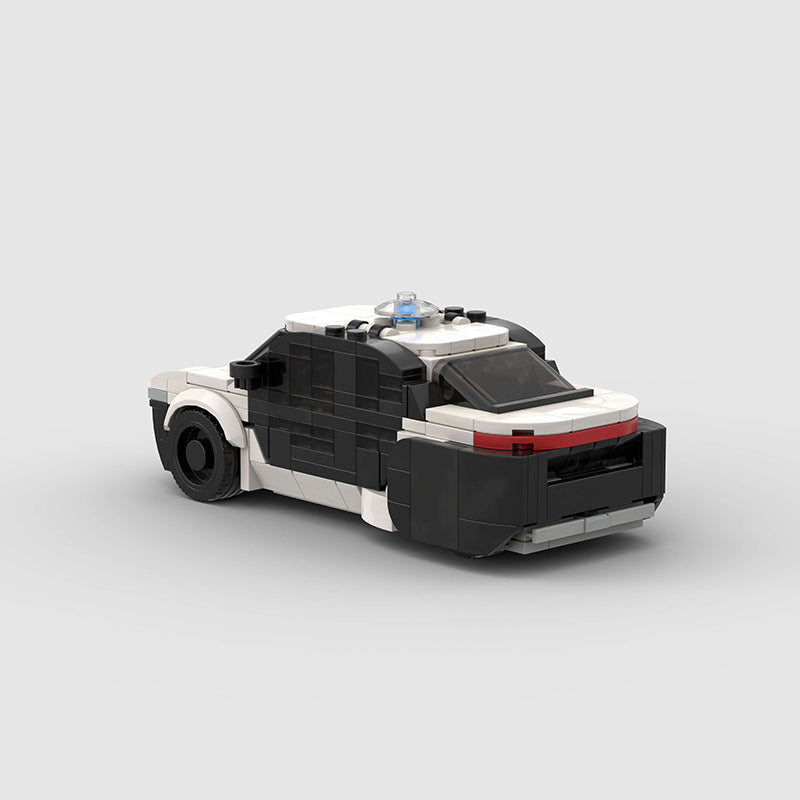 City Police Car Custom Car MOC - Minifigure Bricks