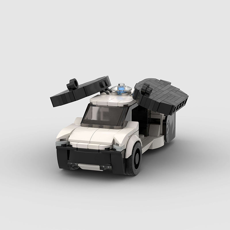 City Police Car Custom Car MOC - Minifigure Bricks