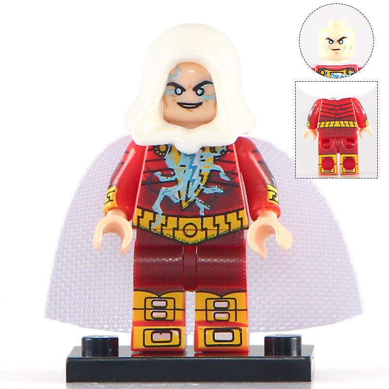 Shazam Captain Marvel DC Comics Superhero Minifigure v2 - Minifigure Bricks