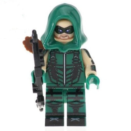 Green Arrow Custom DC Comics Superhero Minifigure - Minifigure Bricks